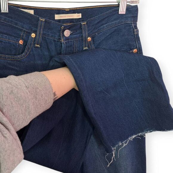 Levi's Women's High Rise Jeans - Dark Blue - Picture 4 of 10